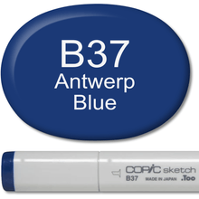 Copic Sketch Marker - B37 Antwerp Blue - Honey Bee Stamps