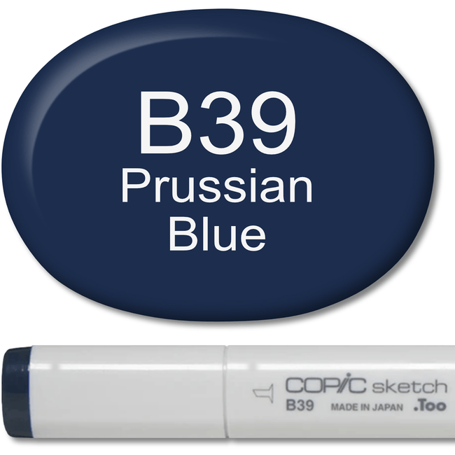 Copic Sketch Marker - B39 Prussian Blue - Honey Bee Stamps