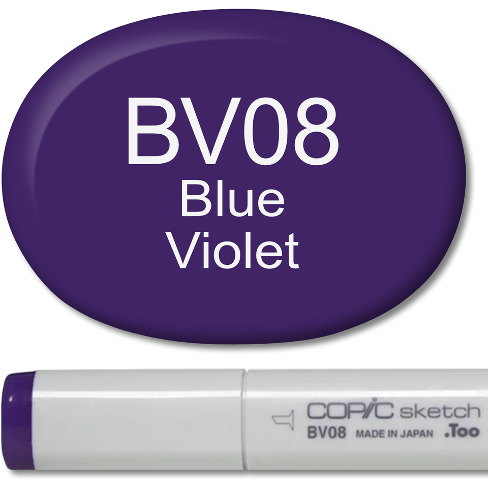 Copic Sketch Marker - BV08 Blue Violet - Clearance - Honey Bee Stamps