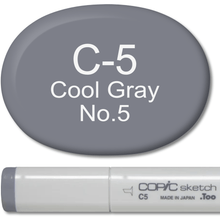 Copic Sketch Marker - C5 Cool Gray 5 - Honey Bee Stamps