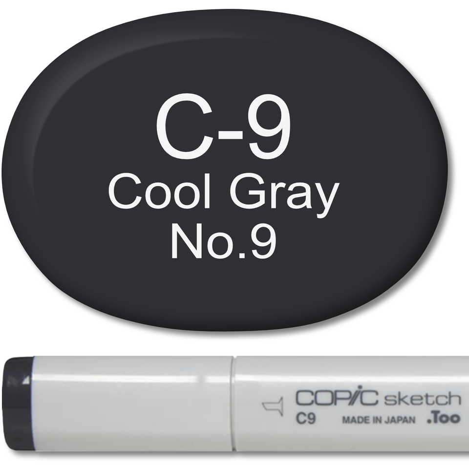 Copic Sketch Marker - C9 Cool Gray 9 - Honey Bee Stamps