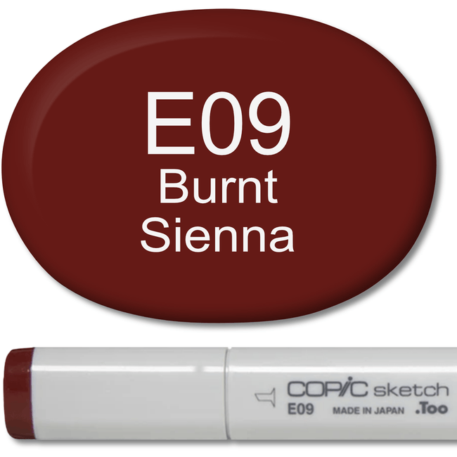 Copic Sketch Marker - E09 Burnt Sienna - Honey Bee Stamps