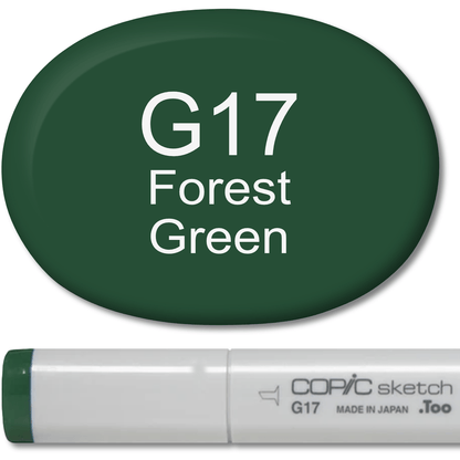 Copic Sketch Marker - G17 Forest Green - Honey Bee Stamps