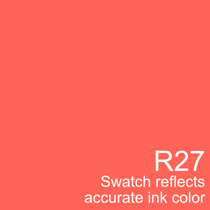 Copic Color R27 Copic Sketch Marker - R27 Cadmium Red – Honey Bee Stamps