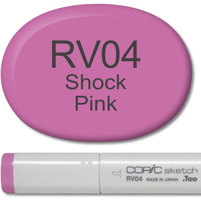 Copic Sketch Marker - RV04 Shock Pink - Honey Bee Stamps