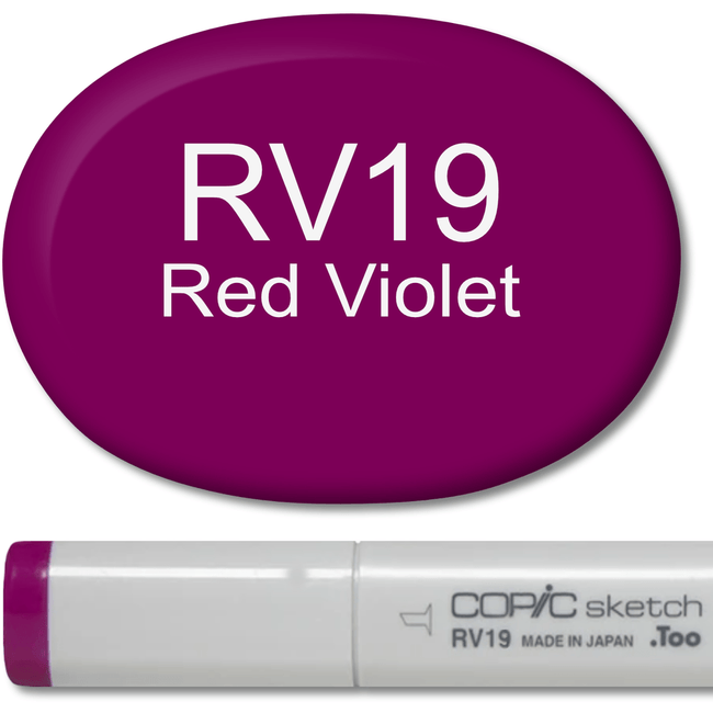 Copic Sketch Marker - RV19 Red Violet - Honey Bee Stamps