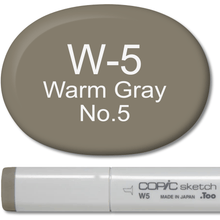 Copic Sketch Marker - W5 Warm Gray 5 - Honey Bee Stamps
