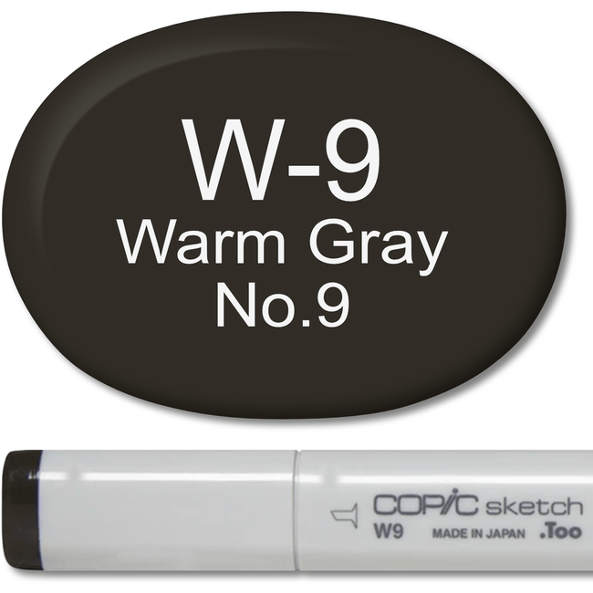 Copic Sketch Marker - W9 Warm Gray 9 - Honey Bee Stamps