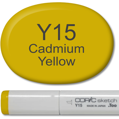 Copic Sketch Marker - Y15 Cadmium Yellow - Honey Bee Stamps