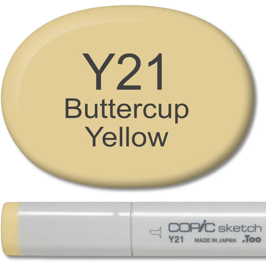 Copic Sketch Marker - Y21 Buttercup Yellow - Honey Bee Stamps