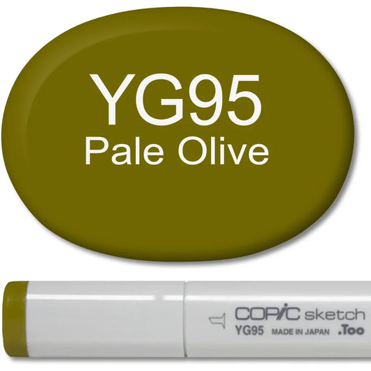 Copic Sketch Marker - YG95 Pale Olive - Honey Bee Stamps