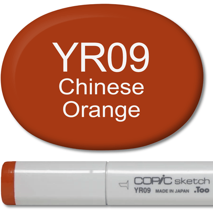 Copic Sketch Marker - YR09 Chinese Orange - Honey Bee Stamps