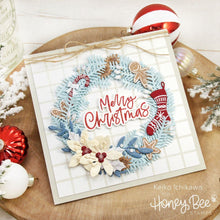 Country Christmas Wreath - 4x4 Stamp Set - Retiring - Honey Bee Stamps