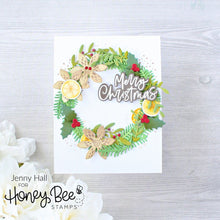 Country Christmas Wreath - Stencil - Retiring - Honey Bee Stamps