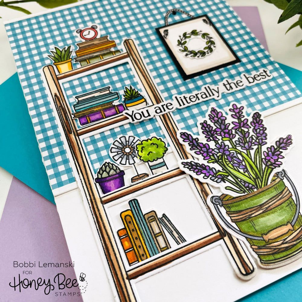 Country Lavender - 6x6 Photopolymer Stamp Set - Honey Bee Stamps