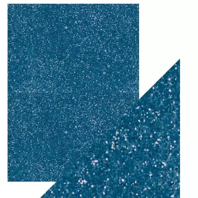 Craft Perfect Glitter Card 8.5x11 - 5/Pkg - Cobalt Blue - Honey Bee Stamps