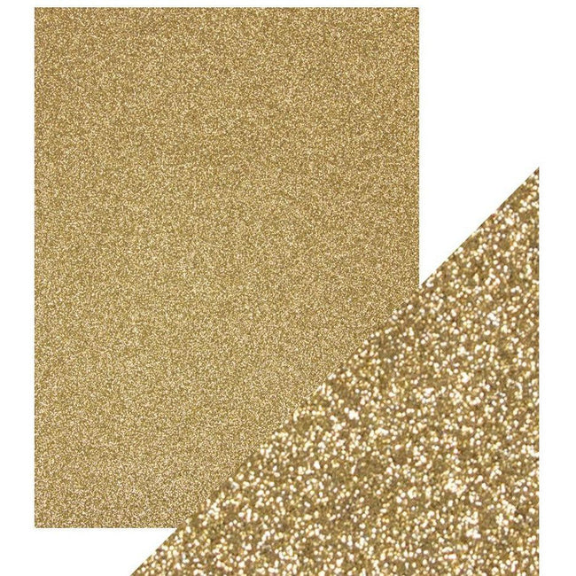 Craft Perfect Glitter Card 8.5x11 - 5/Pkg - Gold Dust - Honey Bee Stamps