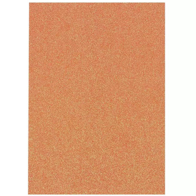 Craft Perfect Glitter Card 8.5x11 - 5/Pkg - Sugared Coral - Honey Bee Stamps