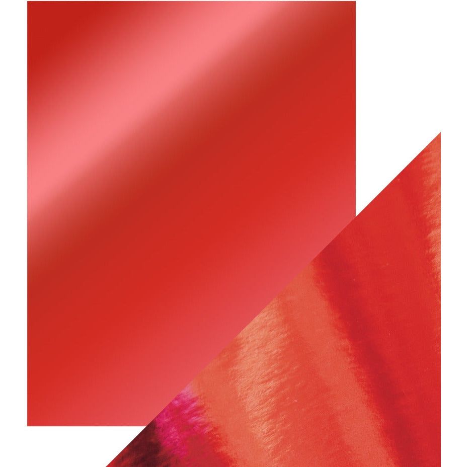 Craft Perfect Mirror Card - 8.5x11 5 Pack - Ruby Red - Honey Bee Stamps