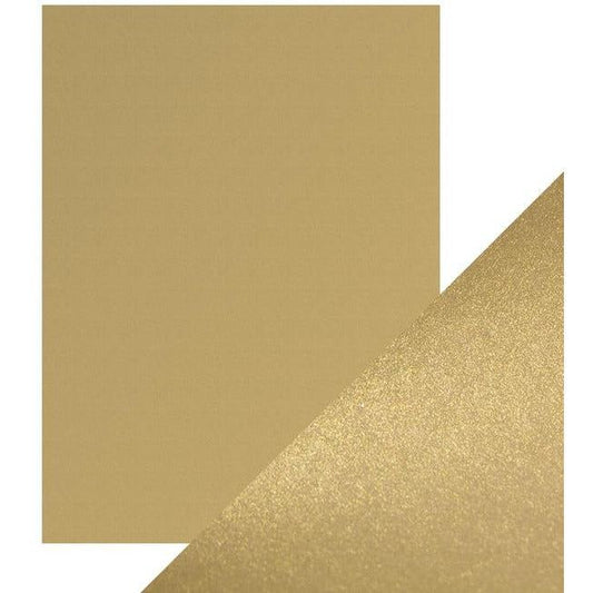 Craft Perfect Pearlescent Card Majestic Gold - 8.5x11 5/pkg - Honey Bee Stamps