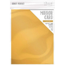 Craft Perfect Satin Mirror Card - 8.5x11 5/pkg Honey Gold - Honey Bee Stamps