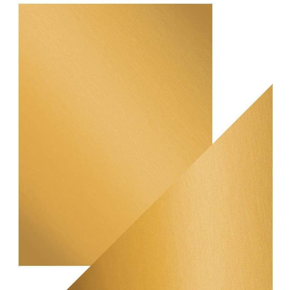 Craft Perfect Satin Mirror Card - 8.5x11 5/pkg Honey Gold - Honey Bee Stamps