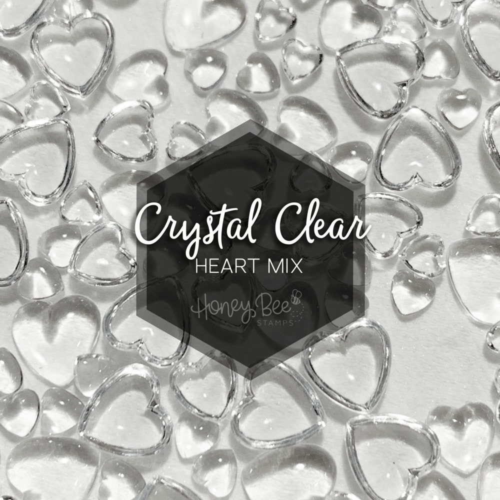 Crystal Clear - Acrylic Hearts Embellishment Mix - Honey Bee Stamps