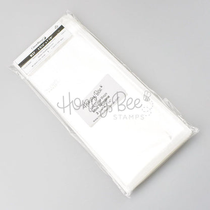 Crystal Clear Cello Bags 100 Pk - Mini Slimline 3 - 5/16" x 7 - 1/8" - Honey Bee Stamps