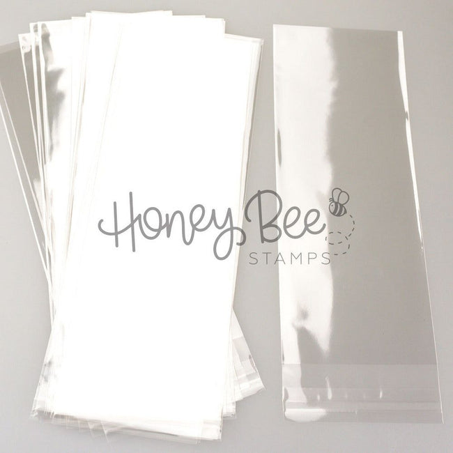 Crystal Clear Cello Bags 100 Pk - Slimline 4-5/16" x 9-9/16" - Honey Bee Stamps