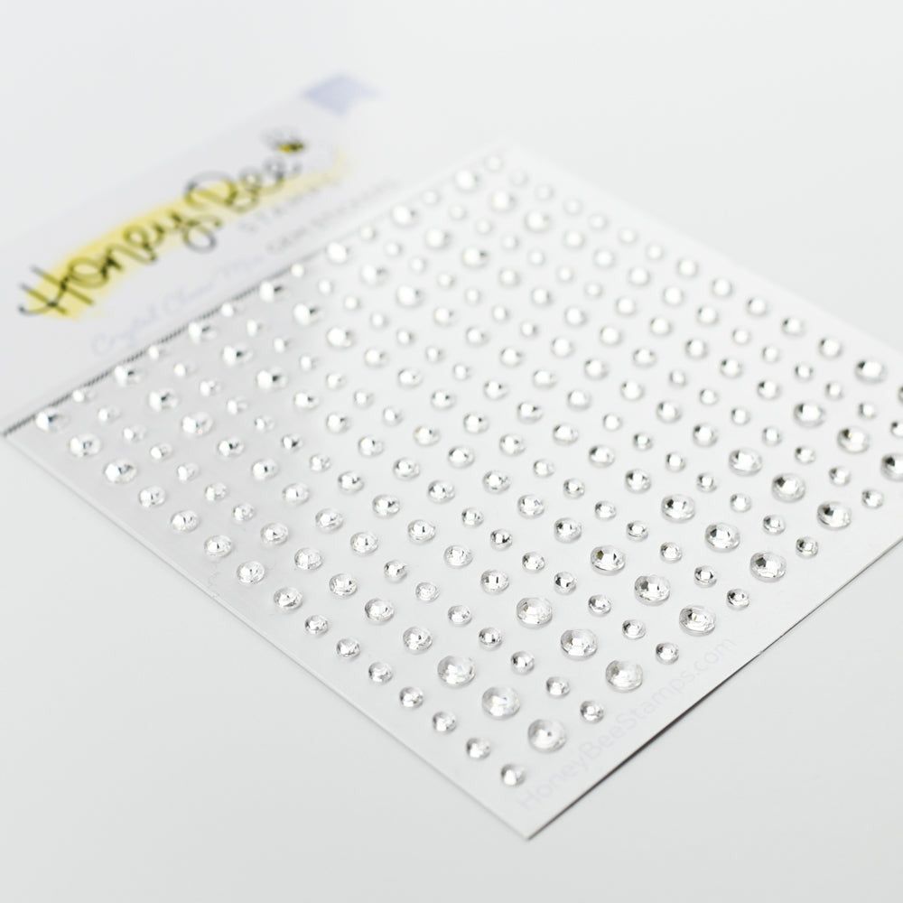 Crystal Clear Gem Stickers - 210 Count - Honey Bee Stamps