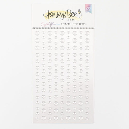 Crystal Glimmer Enamel Stickers - 135 Count - Honey Bee Stamps