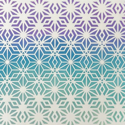 Crystal Kaleidoscope - 6"x6" Background Stencil - Honey Bee Stamps
