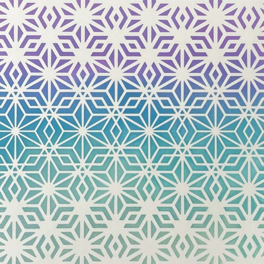 Crystal Kaleidoscope - 6"x6" Background Stencil - Honey Bee Stamps