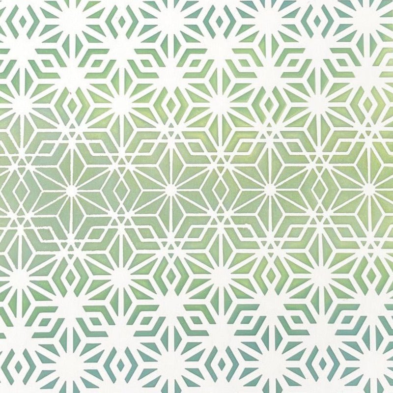 Crystal Kaleidoscope - 6"x6" Background Stencil - Honey Bee Stamps