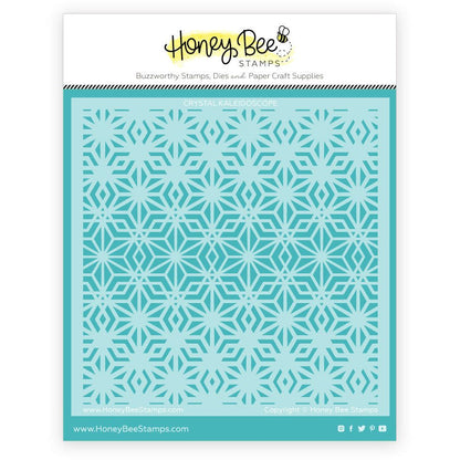 Crystal Kaleidoscope - 6"x6" Background Stencil - Honey Bee Stamps