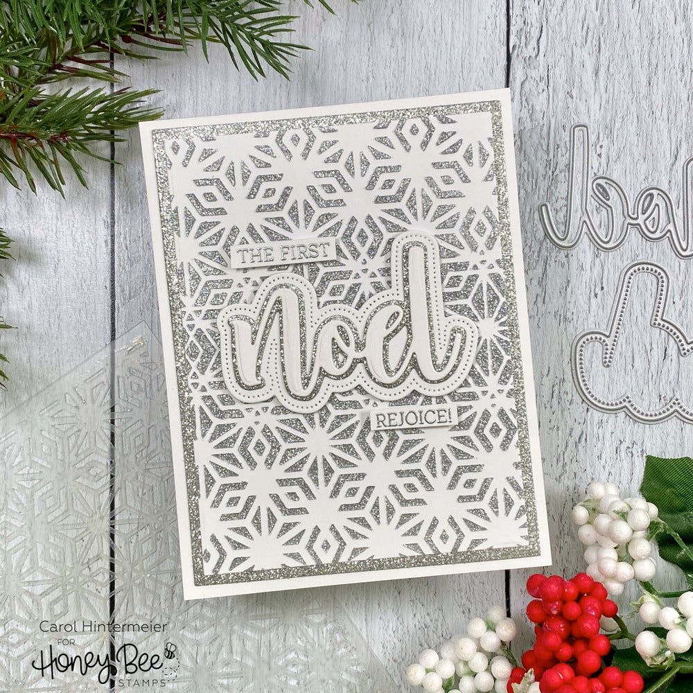 Crystal Kaleidoscope - 6"x6" Background Stencil - Honey Bee Stamps