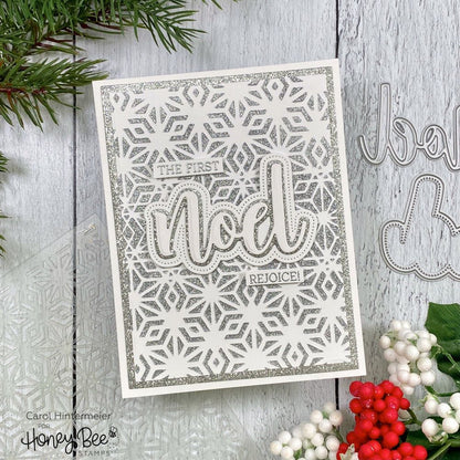 Crystal Kaleidoscope - 6"x6" Background Stencil - Honey Bee Stamps