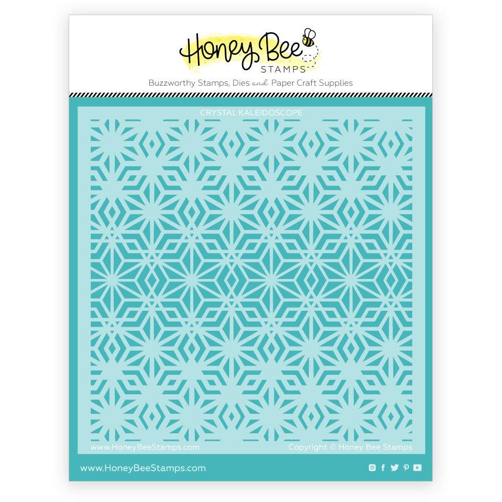 Crystal Kaleidoscope - Background Stencil - Honey Bee Stamps