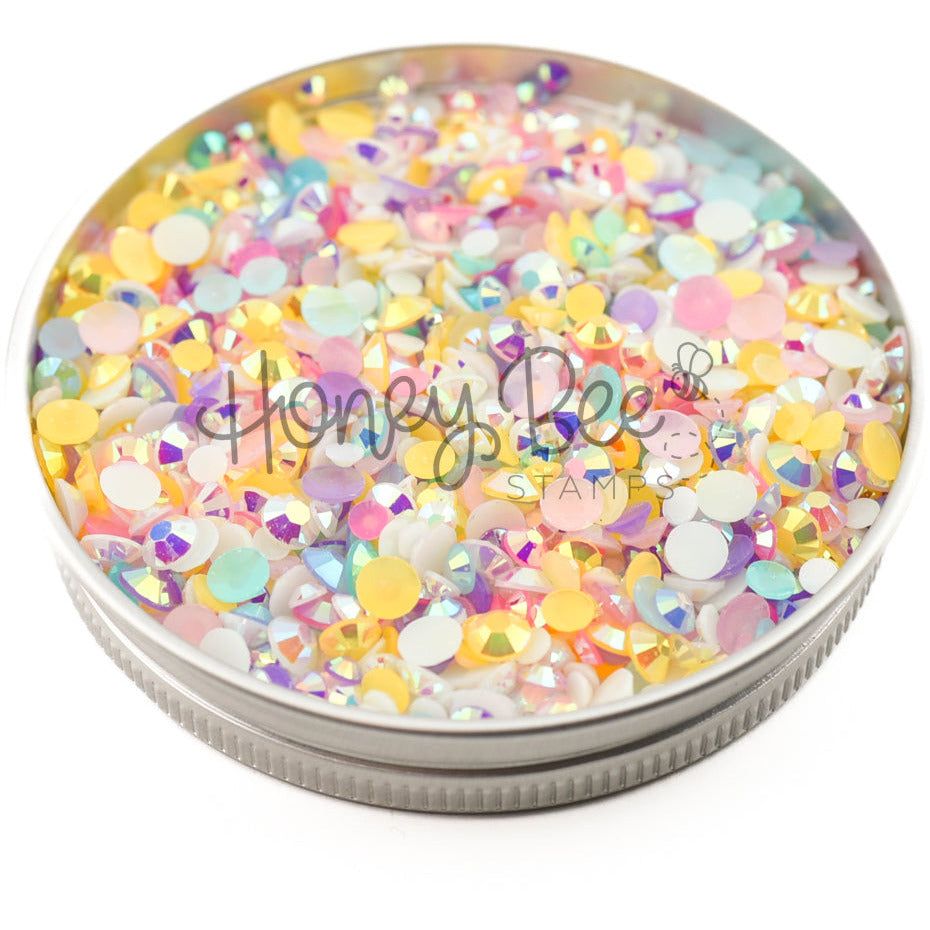 Cupcake - Flat Back Jelly Rhinestone Crystal Mix - Honey Bee Stamps