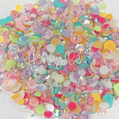 Cupcake - Flat Back Jelly Rhinestone Crystal Mix - Honey Bee Stamps