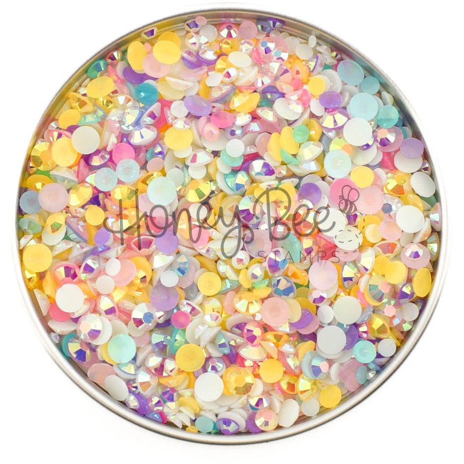 Cupcake - Flat Back Jelly Rhinestone Crystal Mix - Honey Bee Stamps