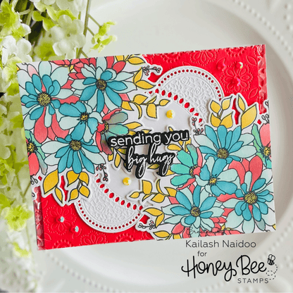 Daisy Field - 3D Embossing Folder - Honey Bee Stamps