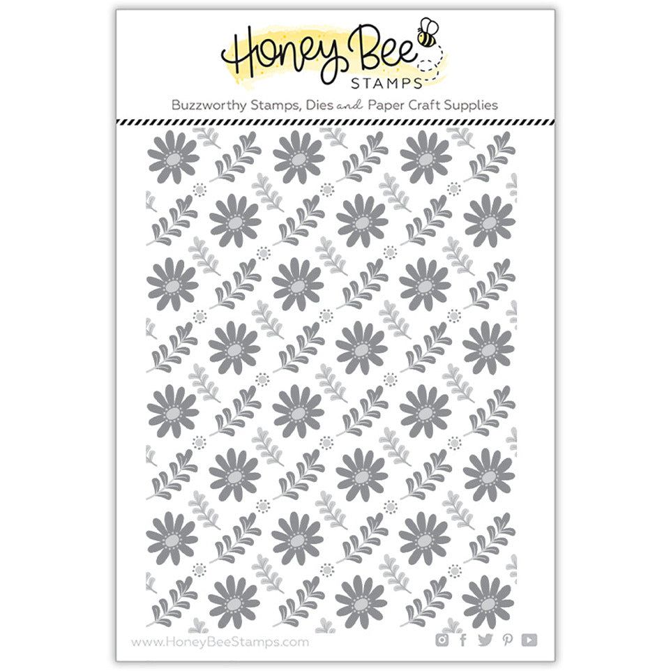 Daisy Field - 3D Embossing Folder - Retiring - Honey Bee Stamps