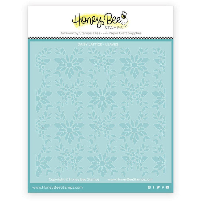 Daisy Lattice - Set Of 3 Layering Background Stencils - Honey Bee Stamps