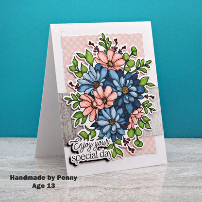 Daisy Layers Bouquet - Honey Cuts - Coordinating Dies - Honey Bee Stamps