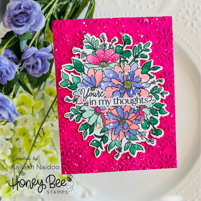Daisy Layers Bouquet - Honey Cuts - Honey Bee Stamps