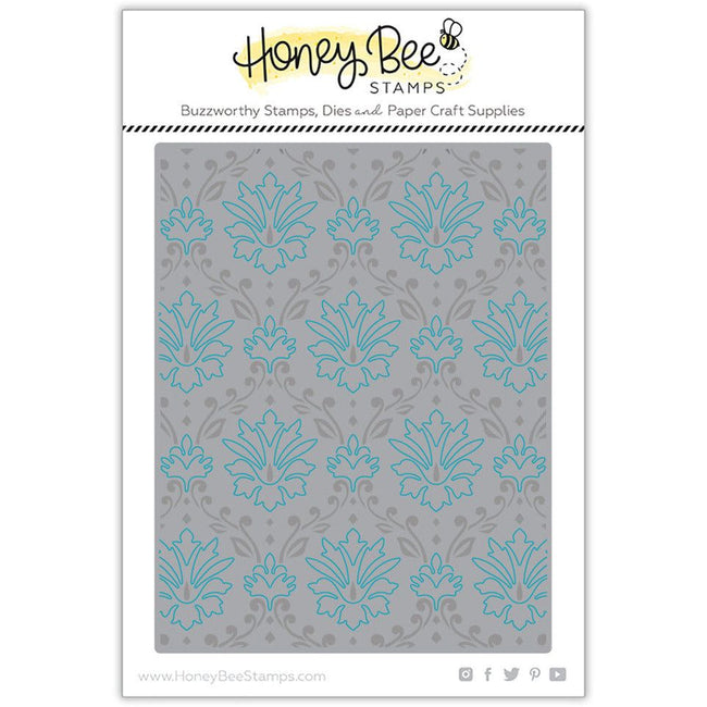 Damask A2 Cover Plate - Honey Cuts - Honey Bee Stamps