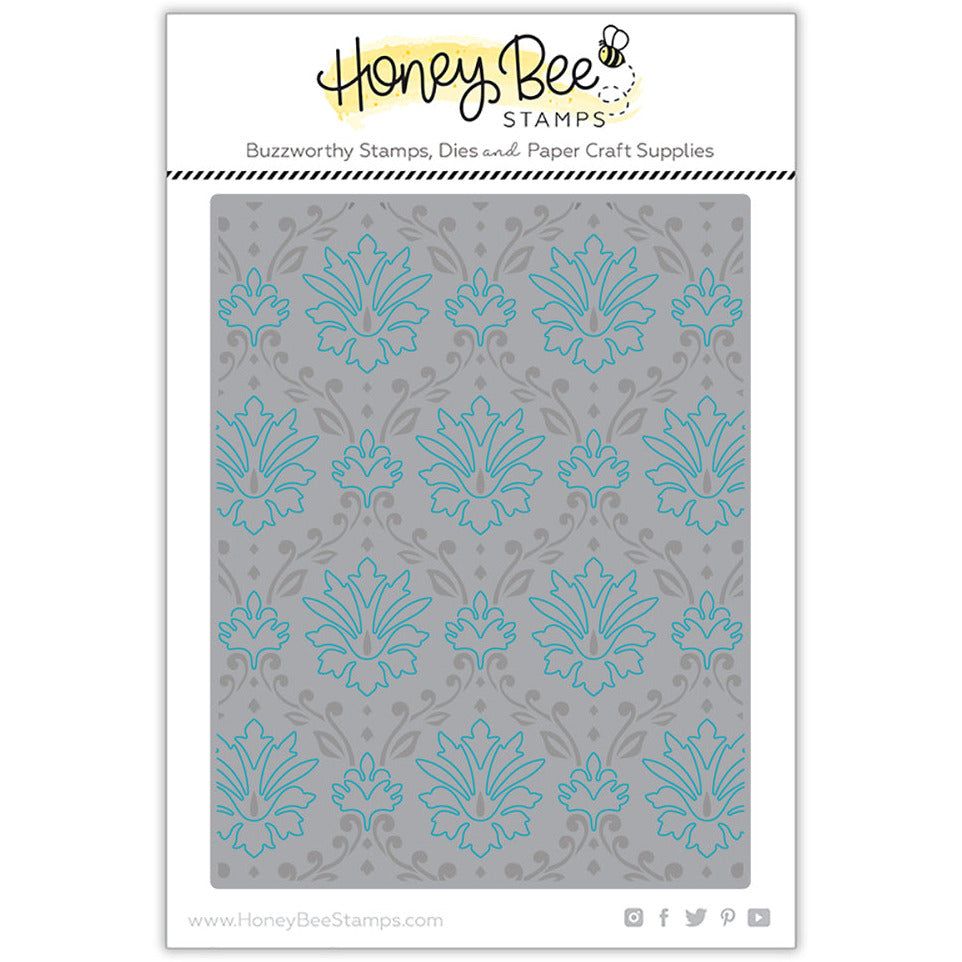 Damask A2 Cover Plate - Honey Cuts - Stand - Alone Dies - Honey Bee Stamps