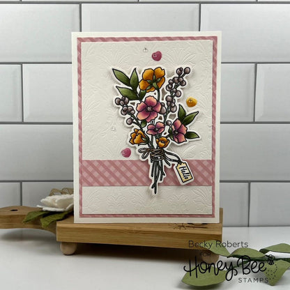 Damask A2 Cover Plate - Honey Cuts - Stand - Alone Dies - Honey Bee Stamps