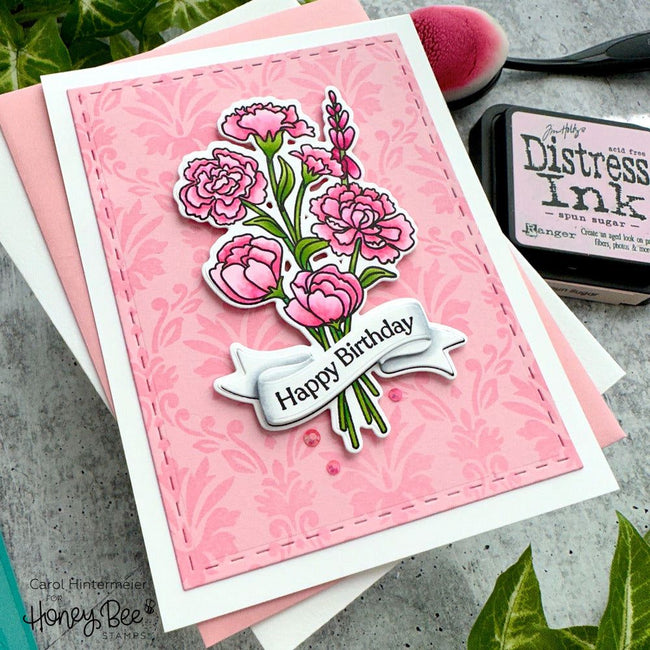 Damask - Background Stencil - Honey Bee Stamps